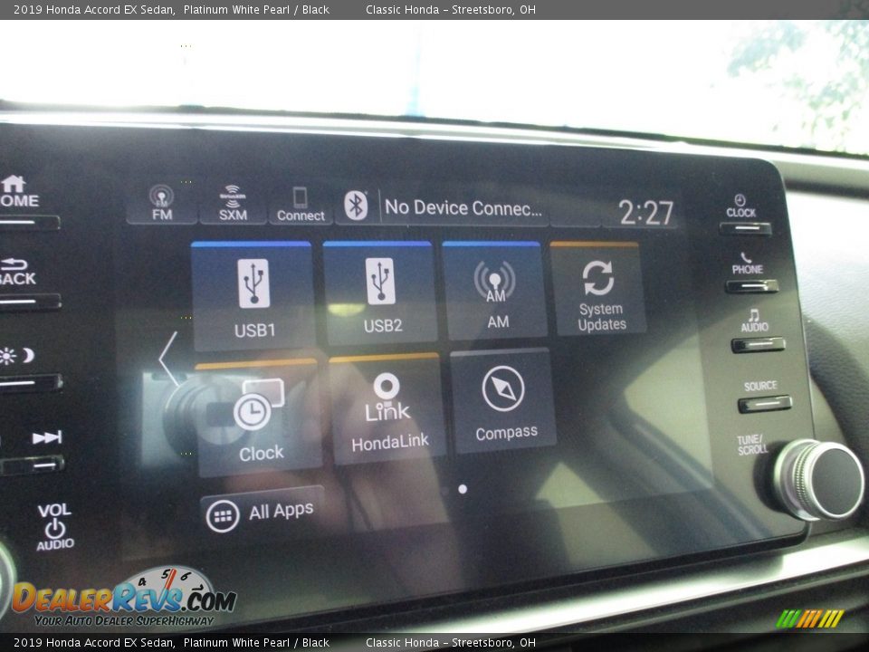 2019 Honda Accord EX Sedan Platinum White Pearl / Black Photo #34