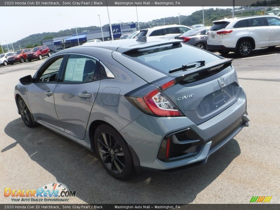 2020 Honda Civic EX Hatchback Sonic Gray Pearl / Black Photo #7