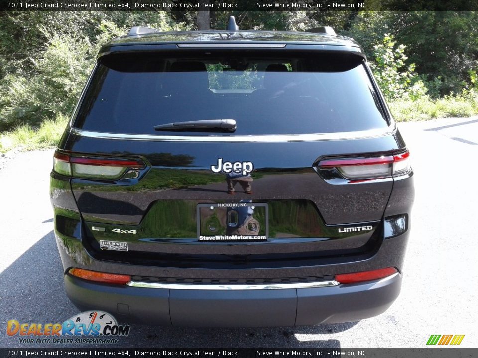 2021 Jeep Grand Cherokee L Limited 4x4 Diamond Black Crystal Pearl / Black Photo #7