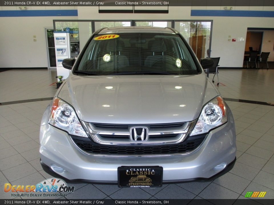2011 Honda CR-V EX 4WD Alabaster Silver Metallic / Gray Photo #2