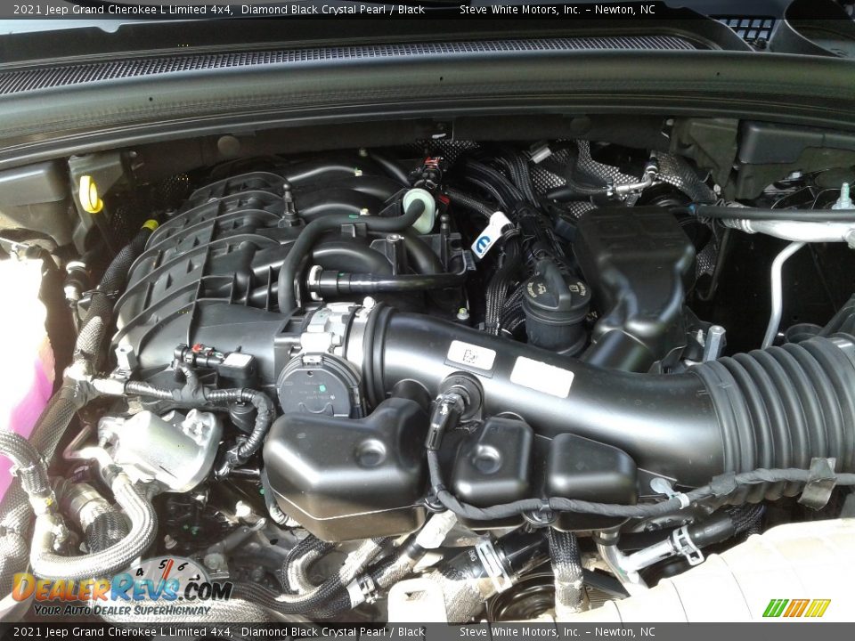 2021 Jeep Grand Cherokee L Limited 4x4 Diamond Black Crystal Pearl / Black Photo #9