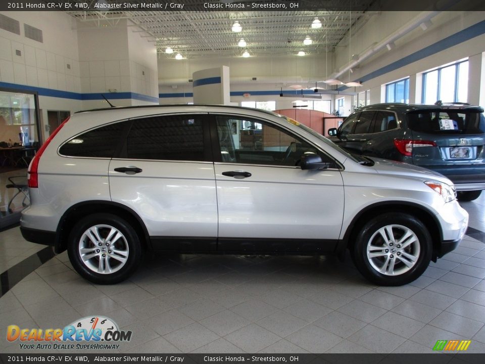 2011 Honda CR-V EX 4WD Alabaster Silver Metallic / Gray Photo #4
