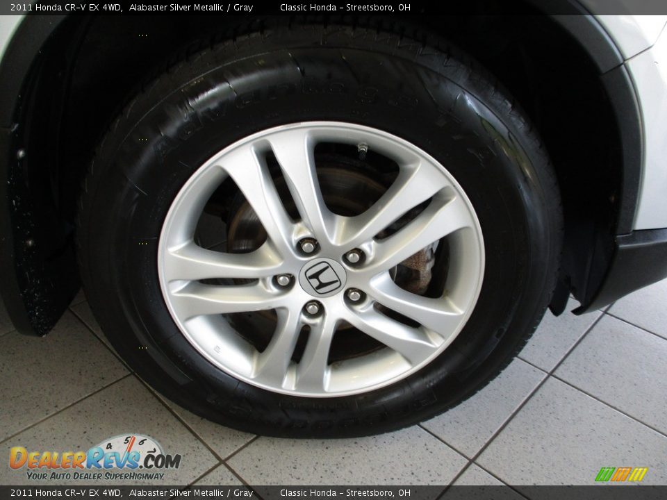 2011 Honda CR-V EX 4WD Alabaster Silver Metallic / Gray Photo #5