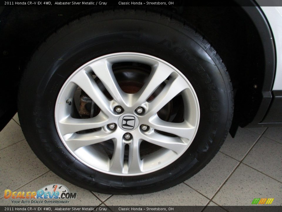2011 Honda CR-V EX 4WD Alabaster Silver Metallic / Gray Photo #6