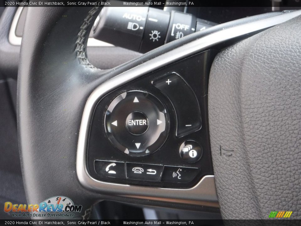 2020 Honda Civic EX Hatchback Sonic Gray Pearl / Black Photo #20