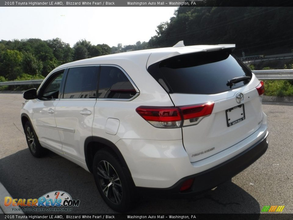 2018 Toyota Highlander LE AWD Blizzard White Pearl / Black Photo #12