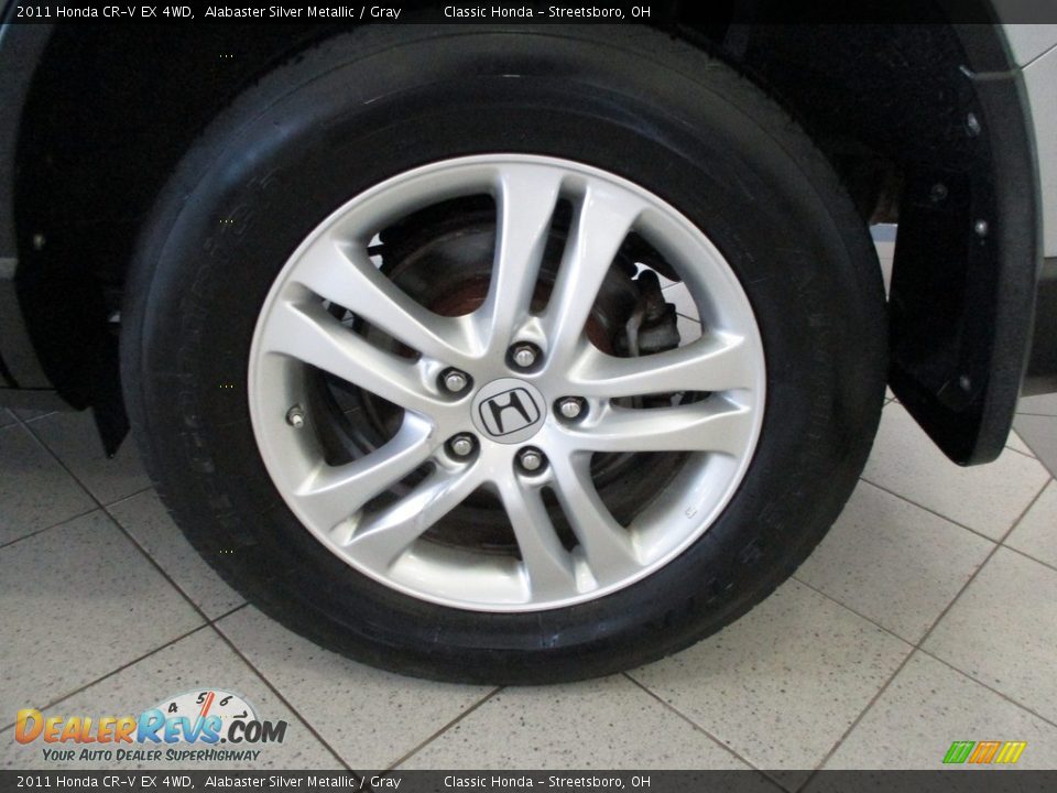 2011 Honda CR-V EX 4WD Alabaster Silver Metallic / Gray Photo #11