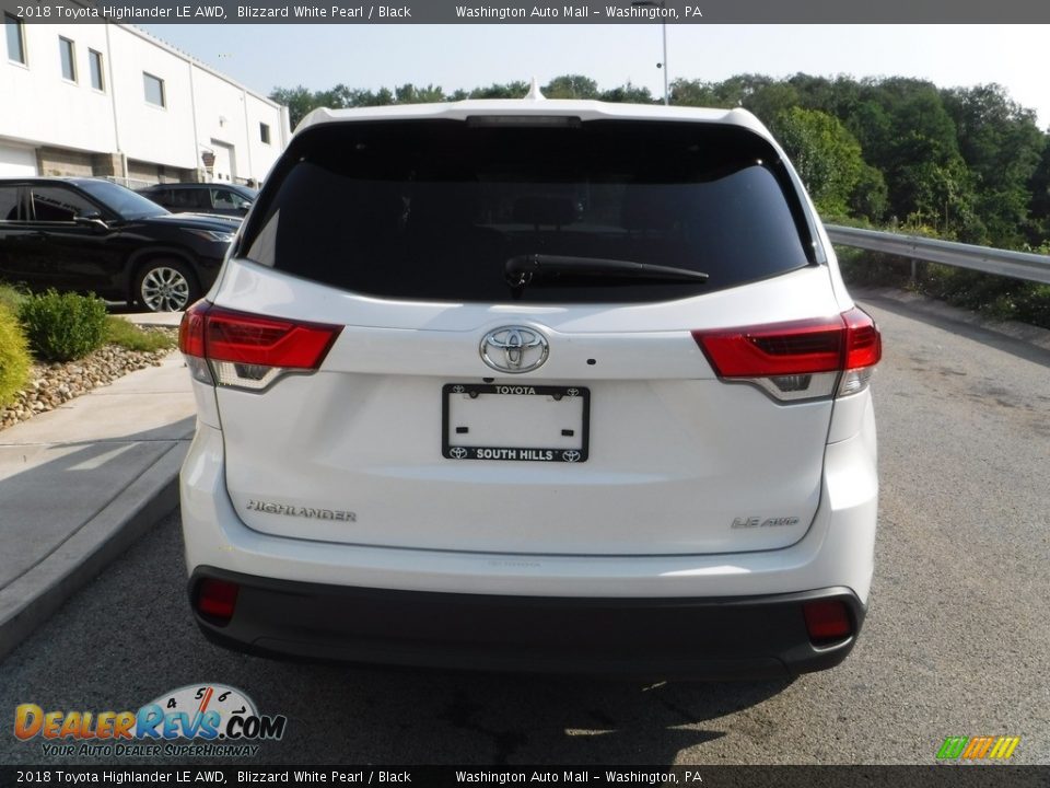 2018 Toyota Highlander LE AWD Blizzard White Pearl / Black Photo #13