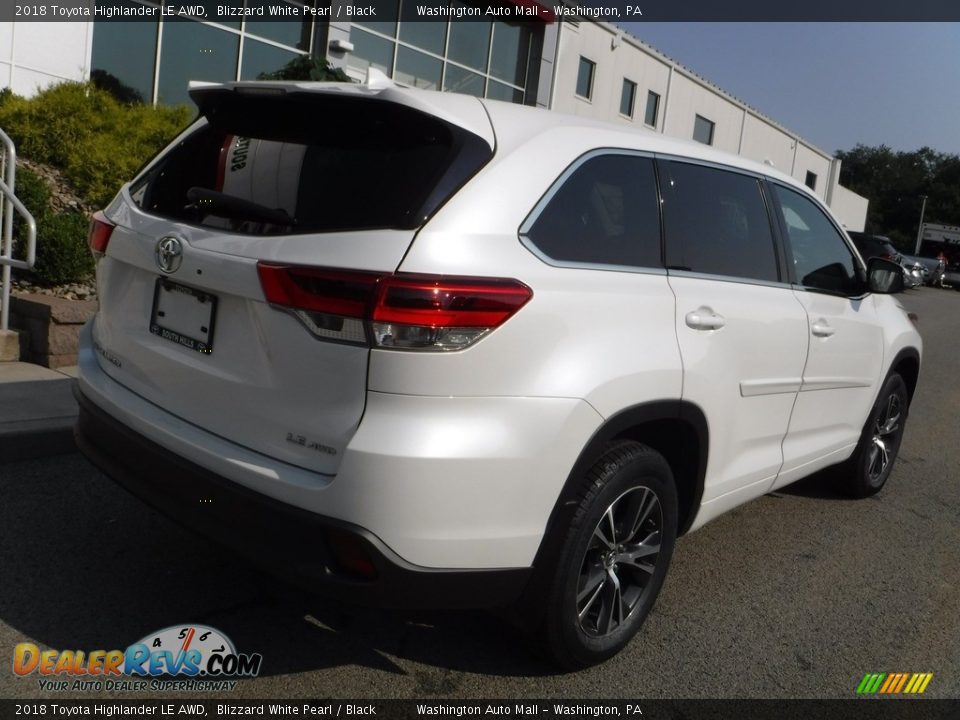 2018 Toyota Highlander LE AWD Blizzard White Pearl / Black Photo #14