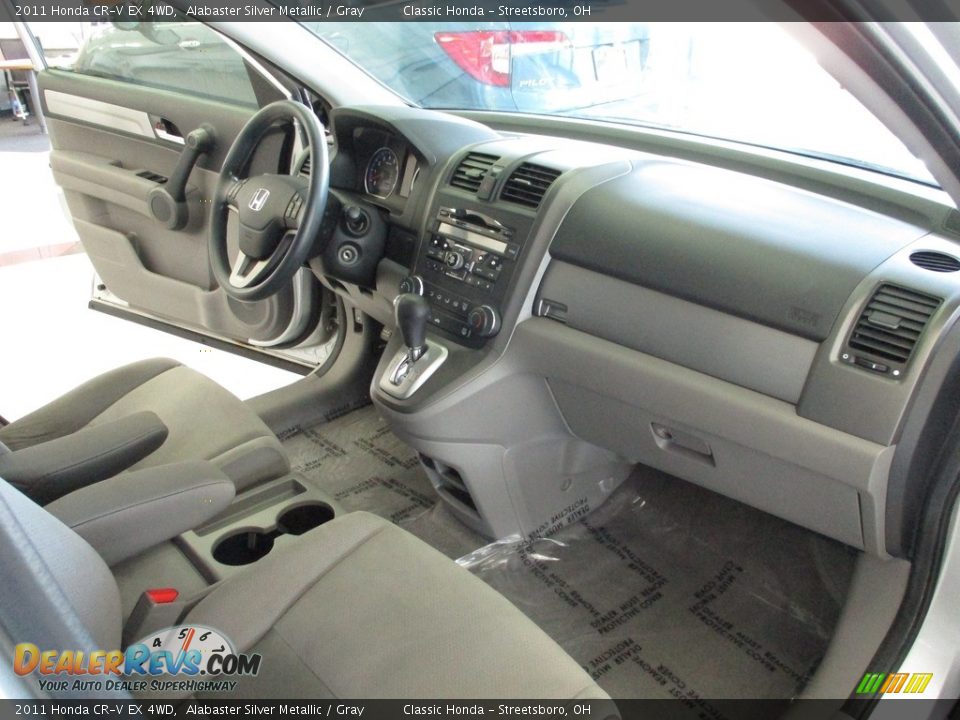 2011 Honda CR-V EX 4WD Alabaster Silver Metallic / Gray Photo #15