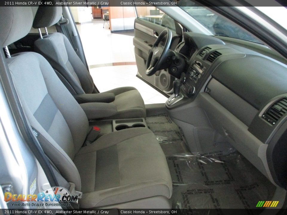 2011 Honda CR-V EX 4WD Alabaster Silver Metallic / Gray Photo #16