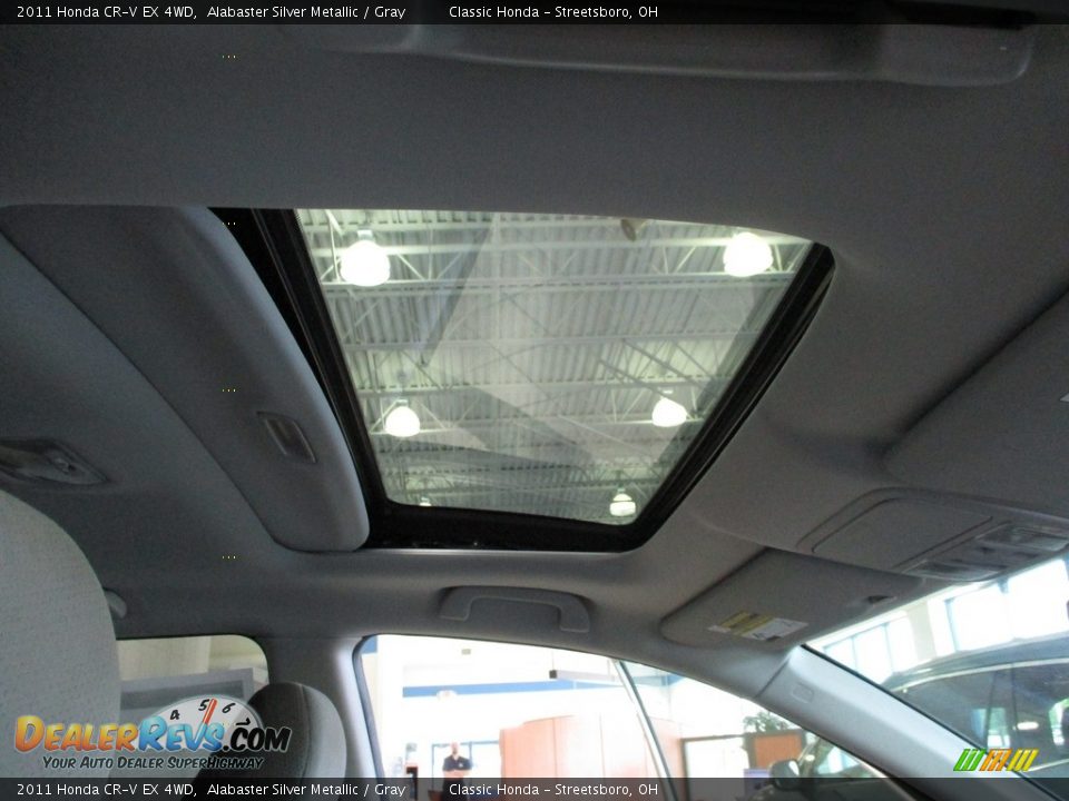 2011 Honda CR-V EX 4WD Alabaster Silver Metallic / Gray Photo #17