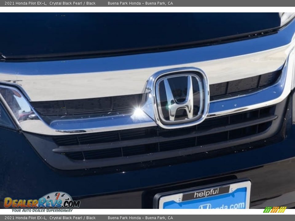 2021 Honda Pilot EX-L Crystal Black Pearl / Black Photo #4