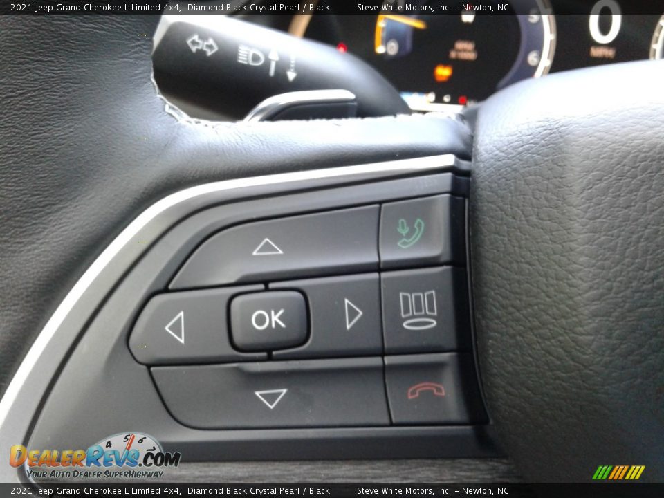 2021 Jeep Grand Cherokee L Limited 4x4 Diamond Black Crystal Pearl / Black Photo #21