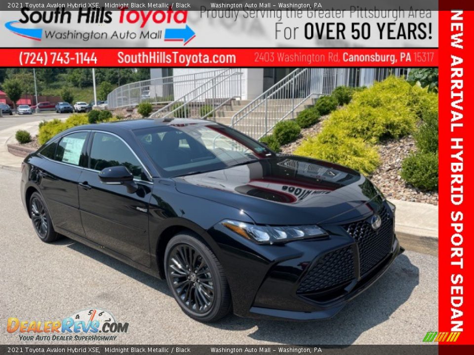 2021 Toyota Avalon Hybrid XSE Midnight Black Metallic / Black Photo #1