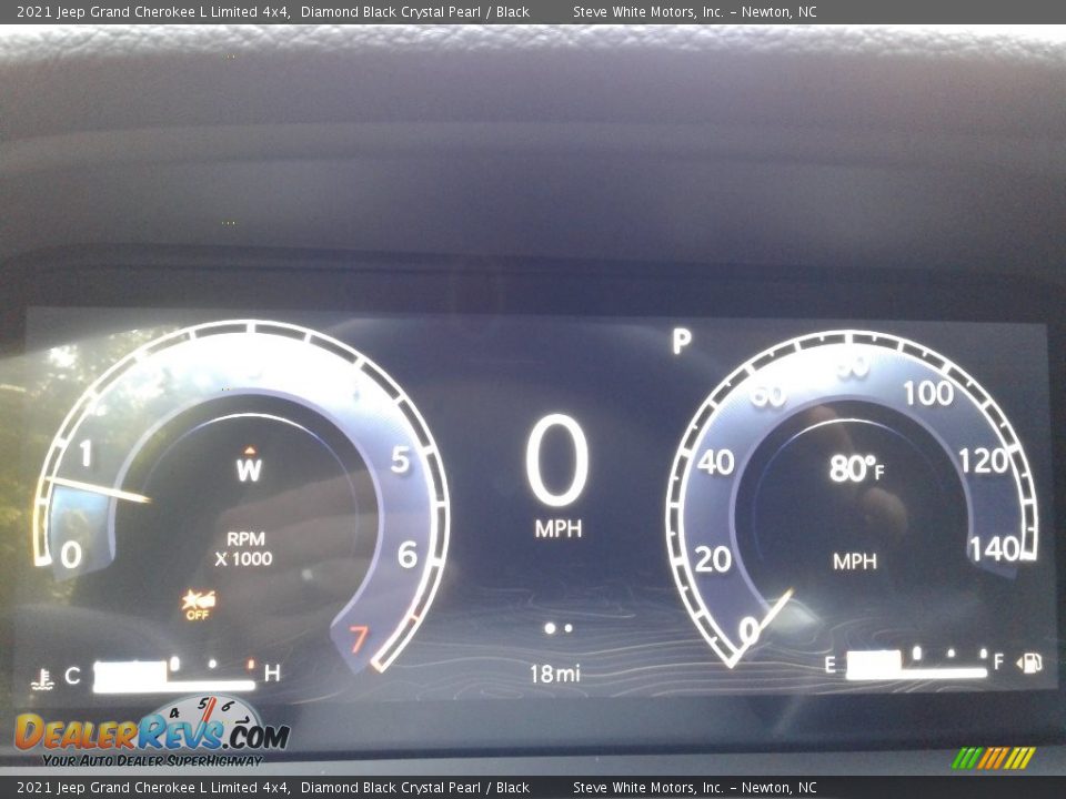 2021 Jeep Grand Cherokee L Limited 4x4 Diamond Black Crystal Pearl / Black Photo #23