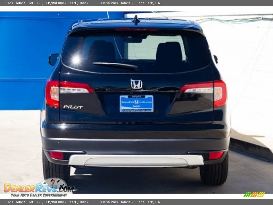 2021 Honda Pilot EX-L Crystal Black Pearl / Black Photo #6