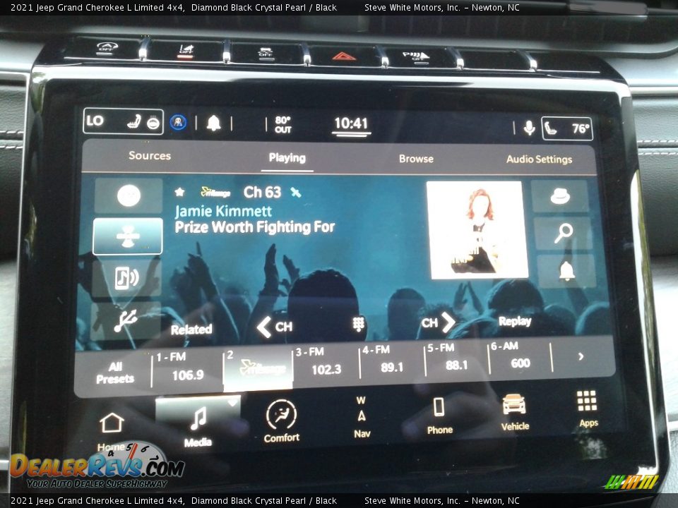 2021 Jeep Grand Cherokee L Limited 4x4 Diamond Black Crystal Pearl / Black Photo #24