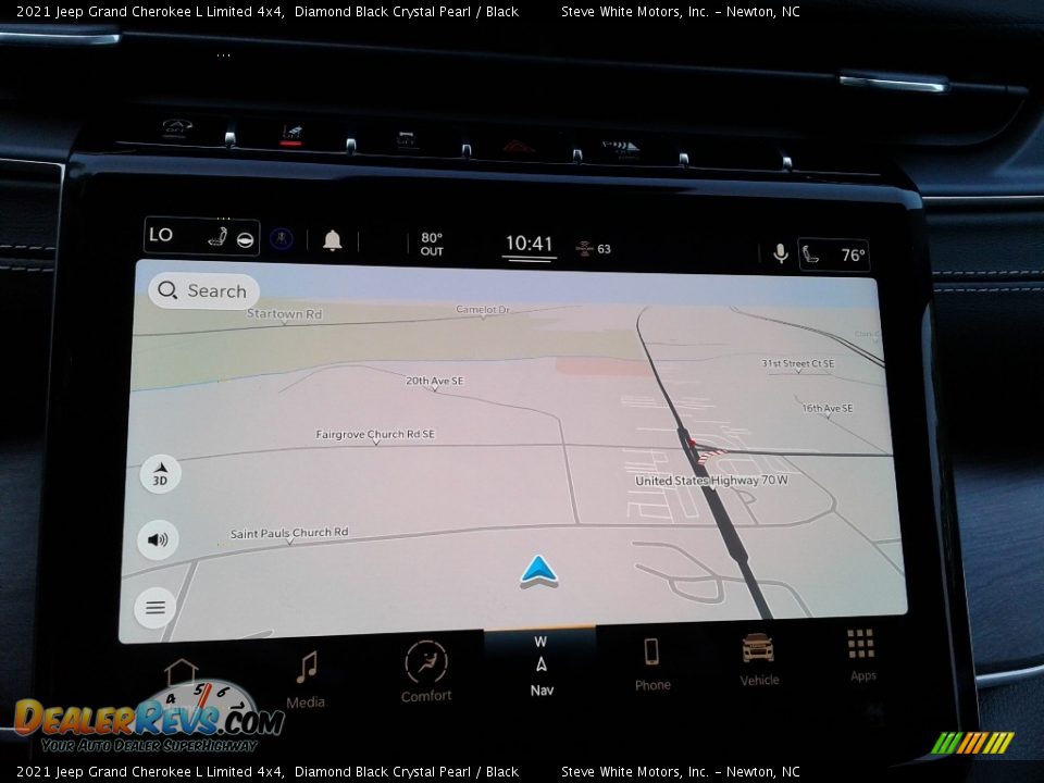 2021 Jeep Grand Cherokee L Limited 4x4 Diamond Black Crystal Pearl / Black Photo #25