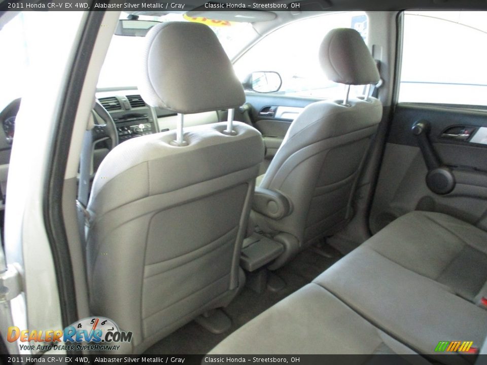 2011 Honda CR-V EX 4WD Alabaster Silver Metallic / Gray Photo #24