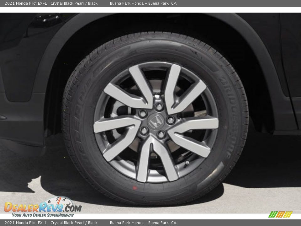 2021 Honda Pilot EX-L Crystal Black Pearl / Black Photo #11