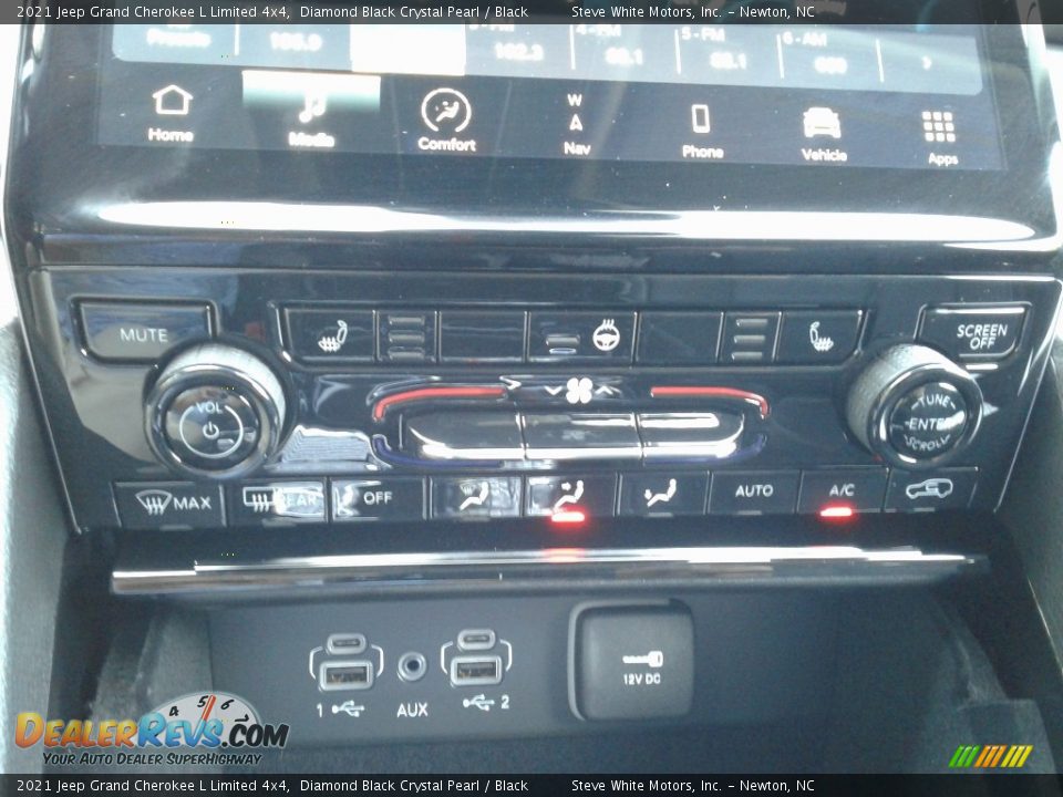 2021 Jeep Grand Cherokee L Limited 4x4 Diamond Black Crystal Pearl / Black Photo #28