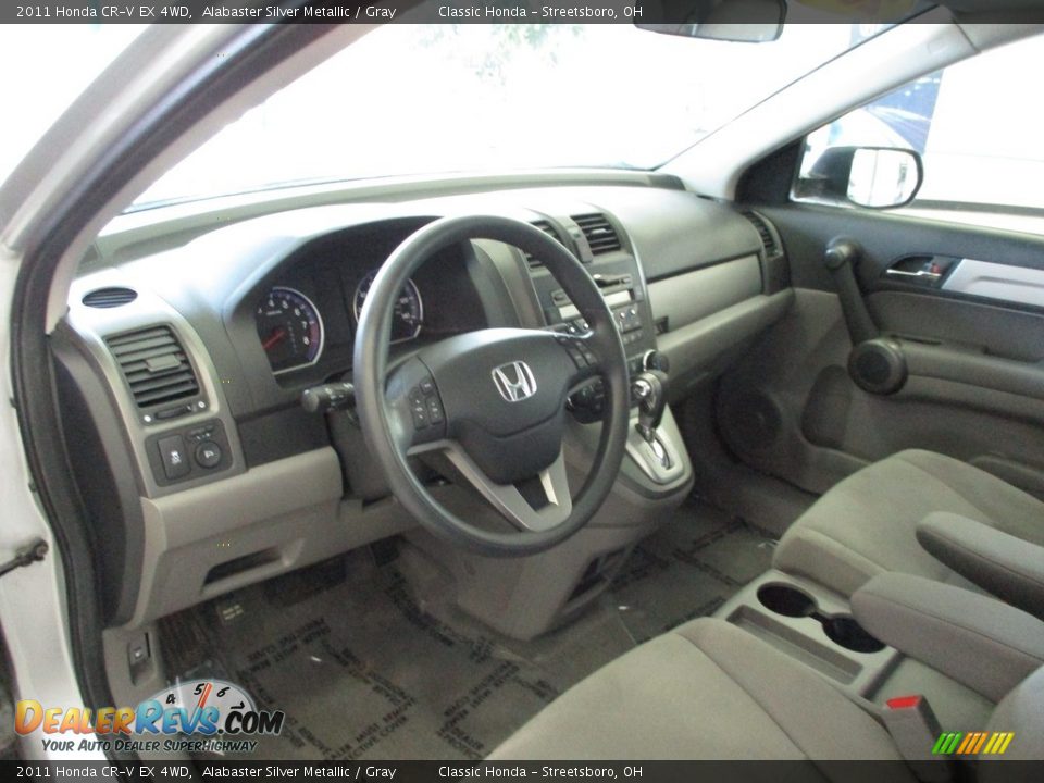 2011 Honda CR-V EX 4WD Alabaster Silver Metallic / Gray Photo #27
