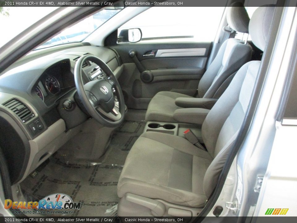 2011 Honda CR-V EX 4WD Alabaster Silver Metallic / Gray Photo #28