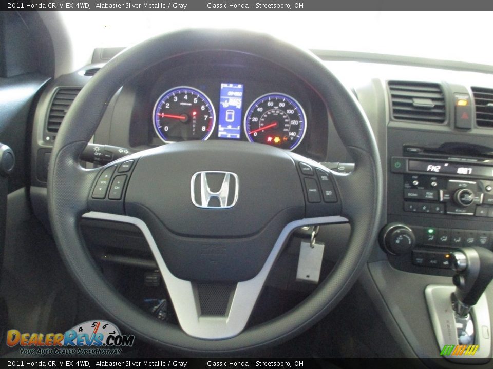 2011 Honda CR-V EX 4WD Alabaster Silver Metallic / Gray Photo #30
