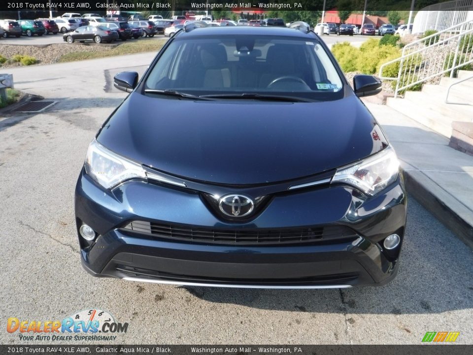 2018 Toyota RAV4 XLE AWD Galactic Aqua Mica / Black Photo #11