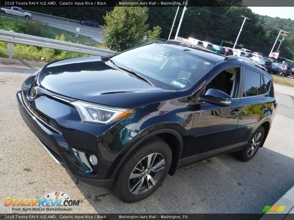 2018 Toyota RAV4 XLE AWD Galactic Aqua Mica / Black Photo #12