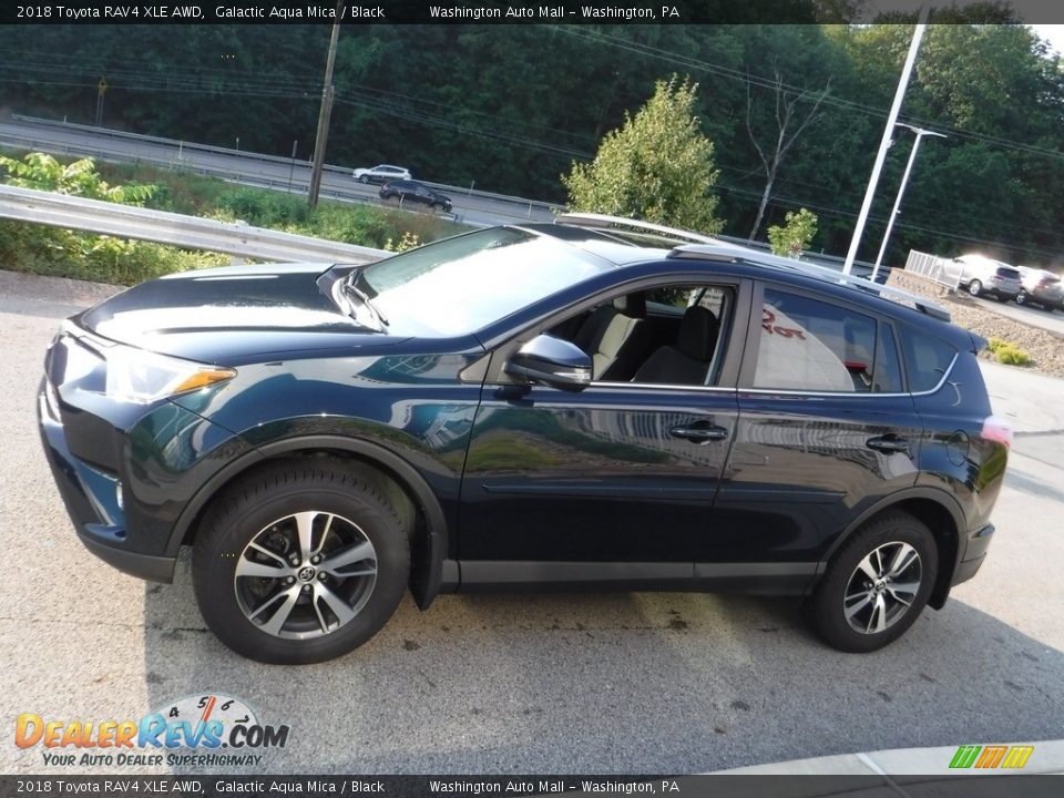 2018 Toyota RAV4 XLE AWD Galactic Aqua Mica / Black Photo #13