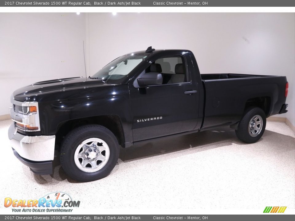 Black 2017 Chevrolet Silverado 1500 WT Regular Cab Photo #3