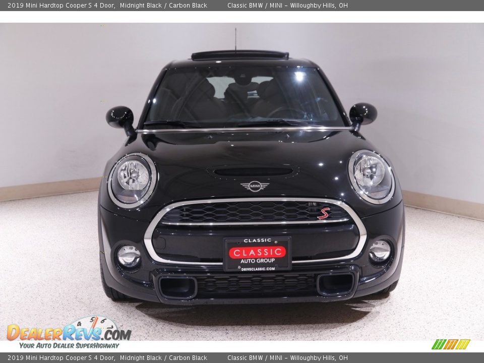 2019 Mini Hardtop Cooper S 4 Door Midnight Black / Carbon Black Photo #2