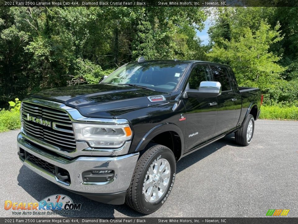 2021 Ram 2500 Laramie Mega Cab 4x4 Diamond Black Crystal Pearl / Black Photo #2