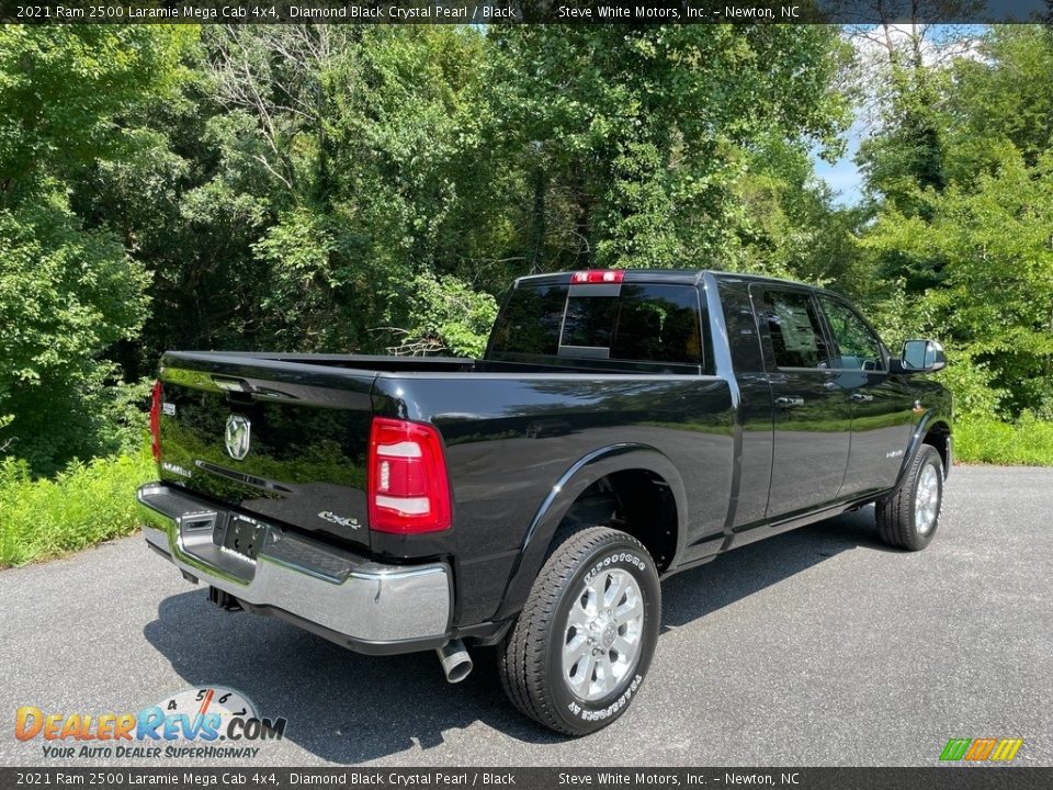 2021 Ram 2500 Laramie Mega Cab 4x4 Diamond Black Crystal Pearl / Black Photo #6