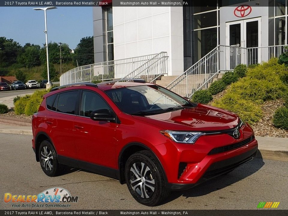 2017 Toyota RAV4 LE AWD Barcelona Red Metallic / Black Photo #1