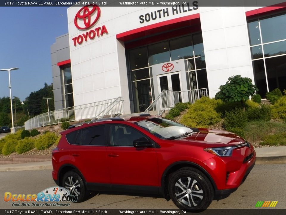 2017 Toyota RAV4 LE AWD Barcelona Red Metallic / Black Photo #2