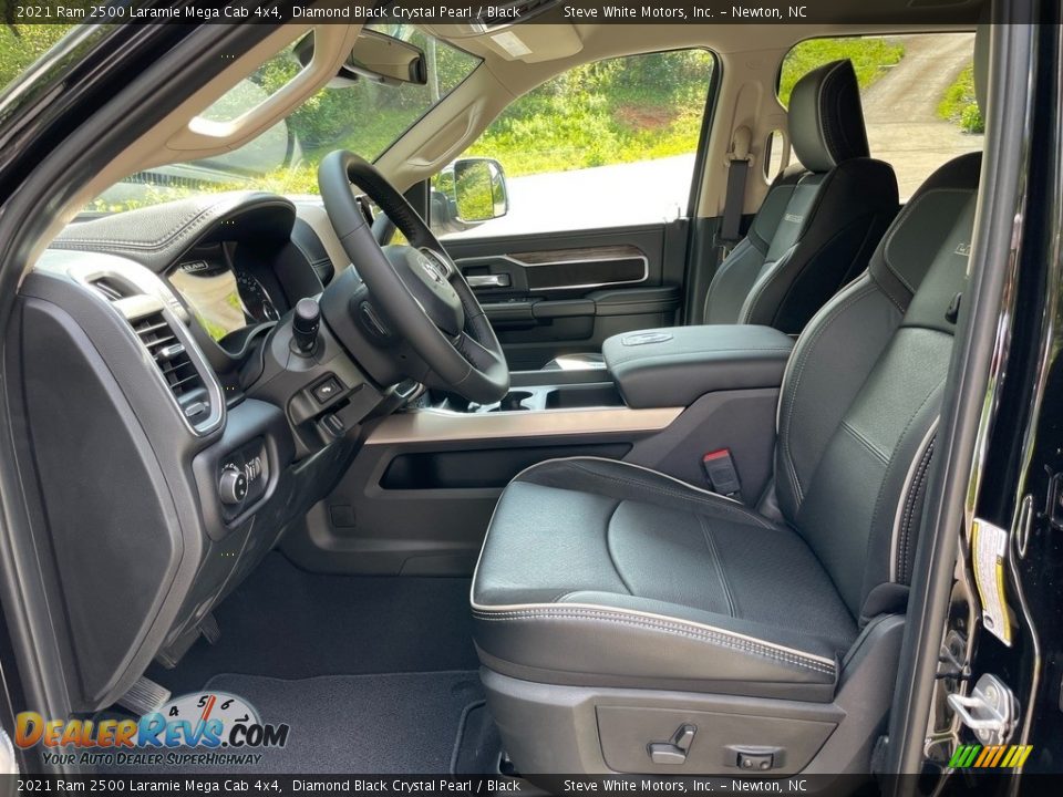 Black Interior - 2021 Ram 2500 Laramie Mega Cab 4x4 Photo #11