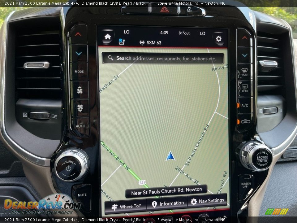 Navigation of 2021 Ram 2500 Laramie Mega Cab 4x4 Photo #25