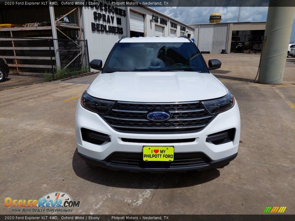 2020 Ford Explorer XLT 4WD Oxford White / Ebony Photo #2