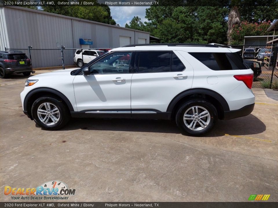 2020 Ford Explorer XLT 4WD Oxford White / Ebony Photo #4