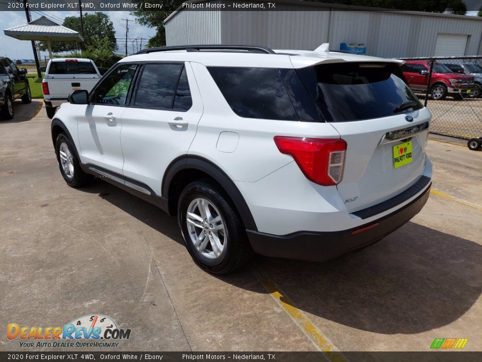 2020 Ford Explorer XLT 4WD Oxford White / Ebony Photo #5