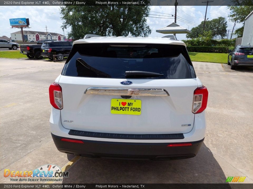 2020 Ford Explorer XLT 4WD Oxford White / Ebony Photo #6