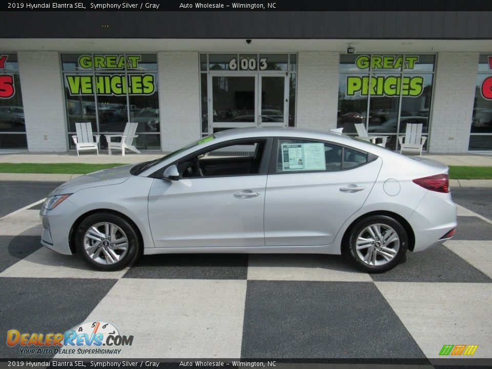 2019 Hyundai Elantra SEL Symphony Silver / Gray Photo #1