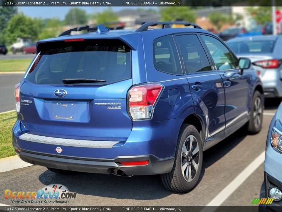 2017 Subaru Forester 2.5i Premium Quartz Blue Pearl / Gray Photo #2