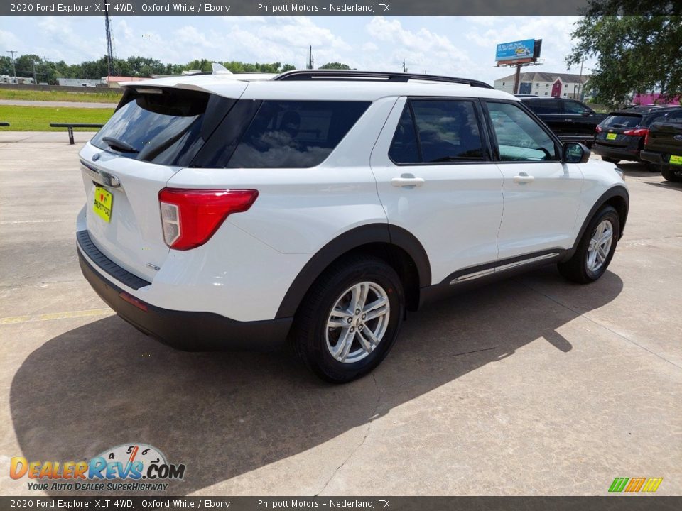 2020 Ford Explorer XLT 4WD Oxford White / Ebony Photo #7