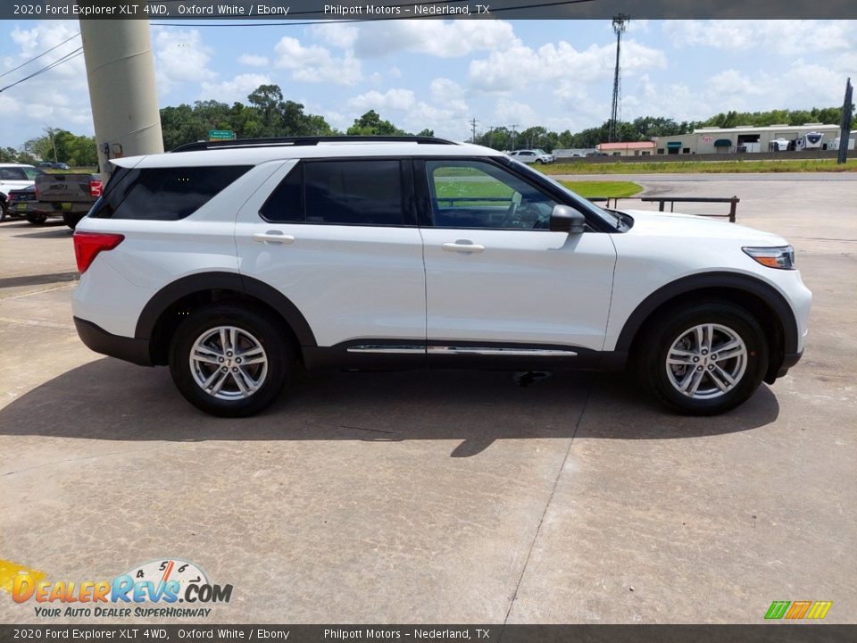 2020 Ford Explorer XLT 4WD Oxford White / Ebony Photo #8