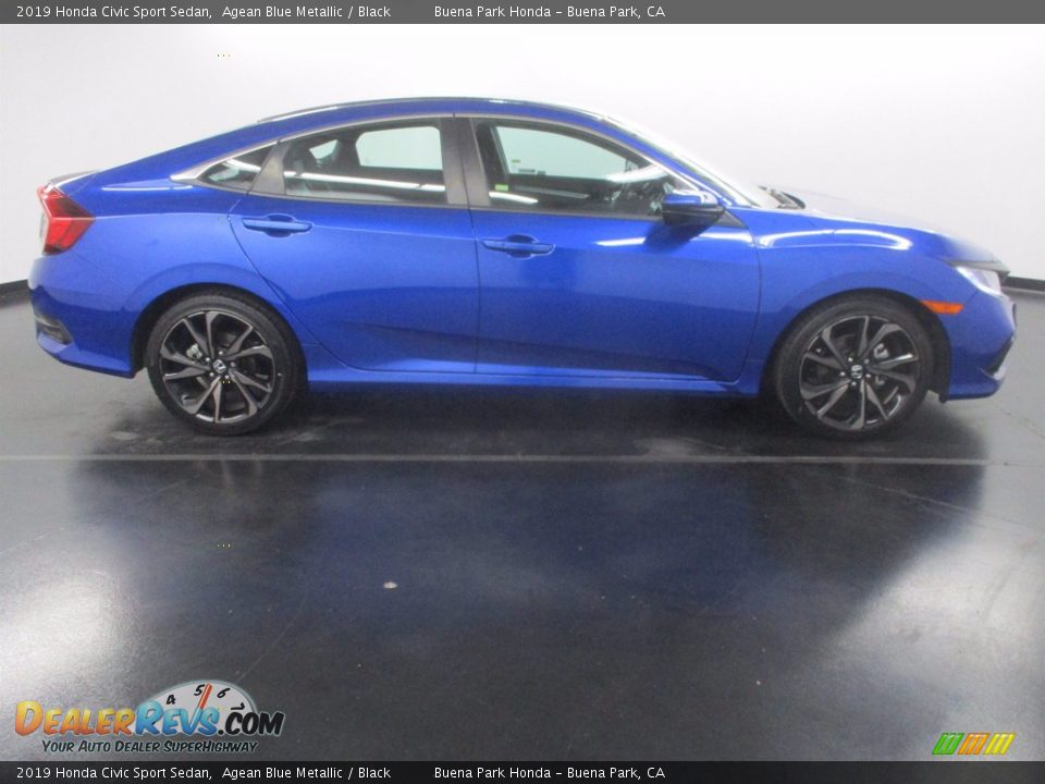 2019 Honda Civic Sport Sedan Agean Blue Metallic / Black Photo #8