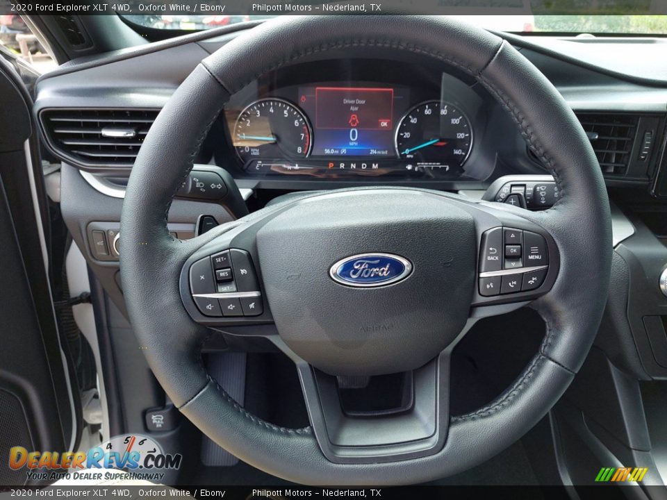 2020 Ford Explorer XLT 4WD Oxford White / Ebony Photo #12
